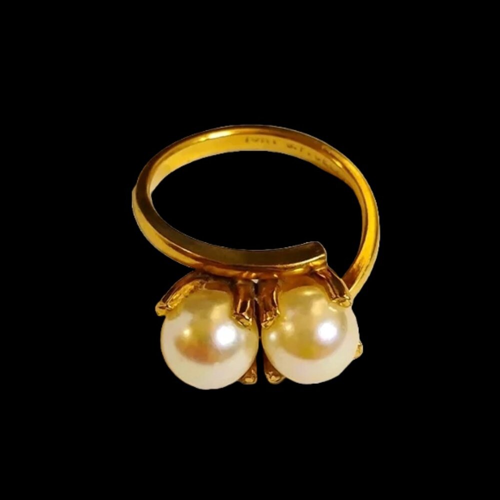 Vintage Signed 10K GF Celebrity Pearl Size 5.5‎